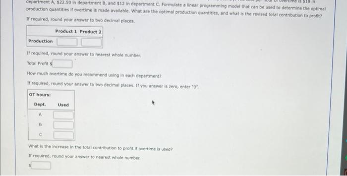 Solved (a) Develog a linear programming model of the Hartman | Chegg.com