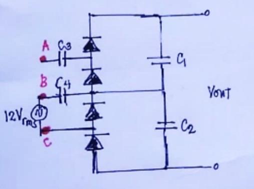 Solved Analyze the circuit shown. Determine the voltage | Chegg.com