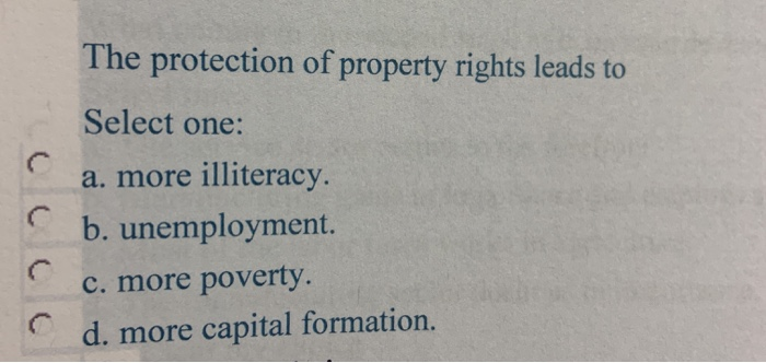 Protection of property rights