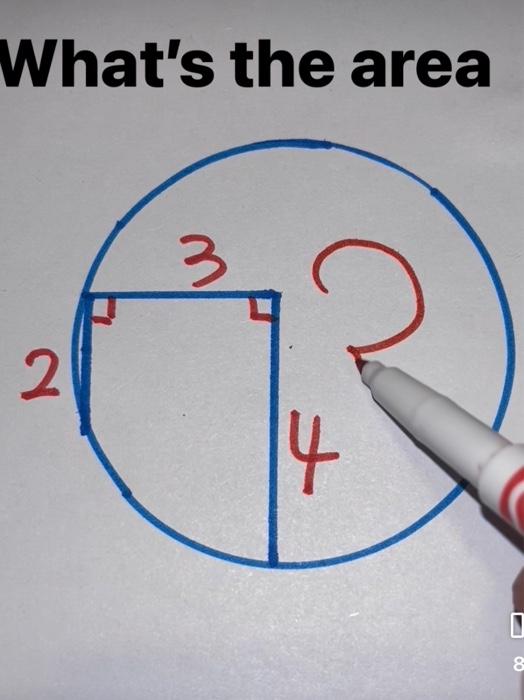 What's the area | Chegg.com