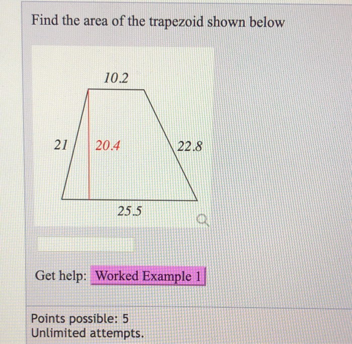 Solved Find the area of the trapezoid shown below 12 30 Get | Chegg.com