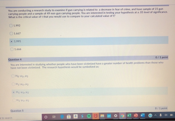 Solved You are conducting a research study to examine if gun | Chegg.com