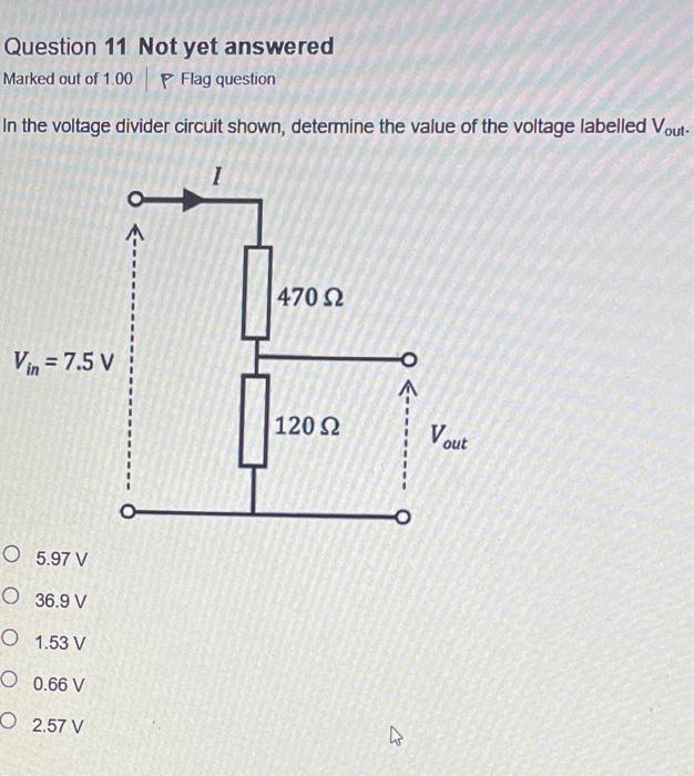 Solved In The Voltage Divider Circuit Shown, Determine The | Chegg.com