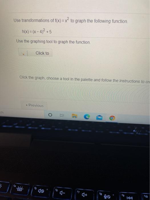 Solved Use transformations of f(x) = x? to graph the | Chegg.com