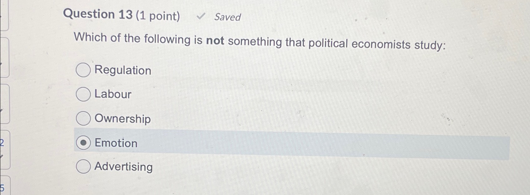 Solved Question 13 (1 ﻿point) ﻿SavedWhich of the following | Chegg.com