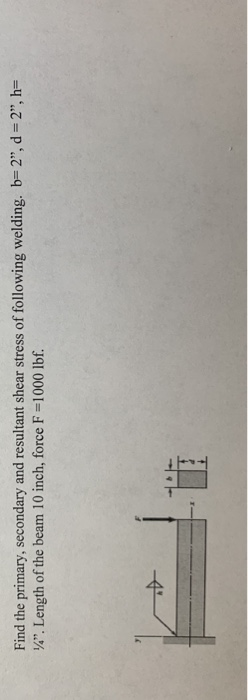 Solved Find the primary, secondary and resultant shear | Chegg.com