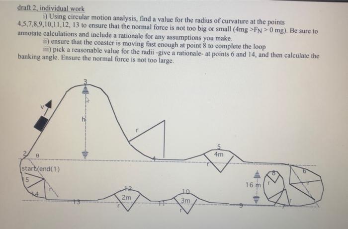 Solved draft 2 , individual work i) Using circular motion | Chegg.com