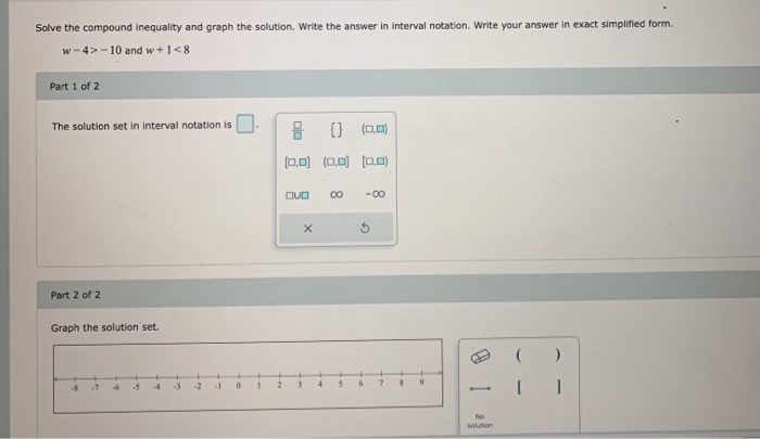 Solved Solve the compound inequality and graph the solution. | Chegg.com