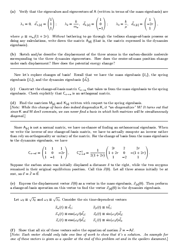 Solved (a) Verify that the eigenvalues and eigenvectors of A | Chegg.com