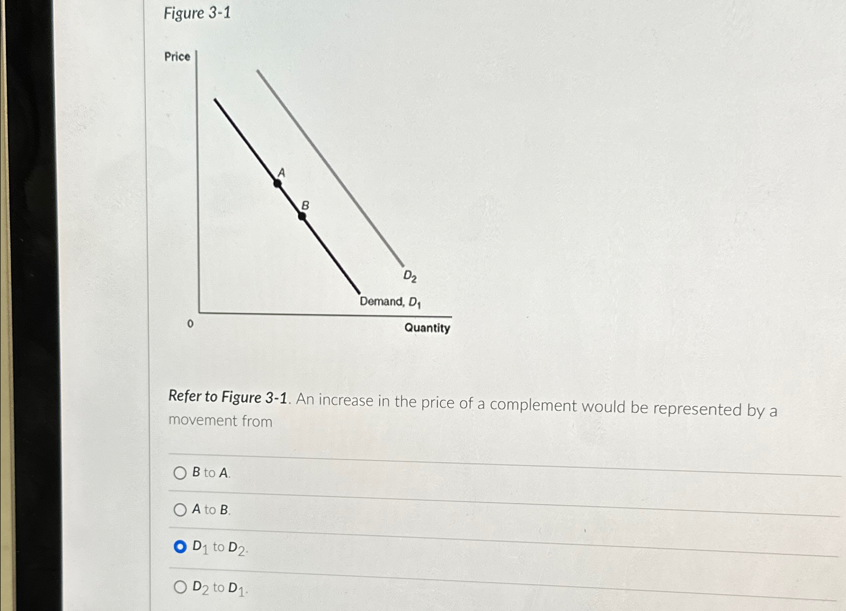Solved Figure 3-1\\nP_(1)\\nRefer to Figure 3-1. An increase | Chegg.com