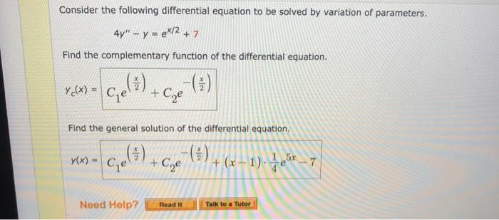 Solved Consider The Following Differential Equation To Be | Chegg.com