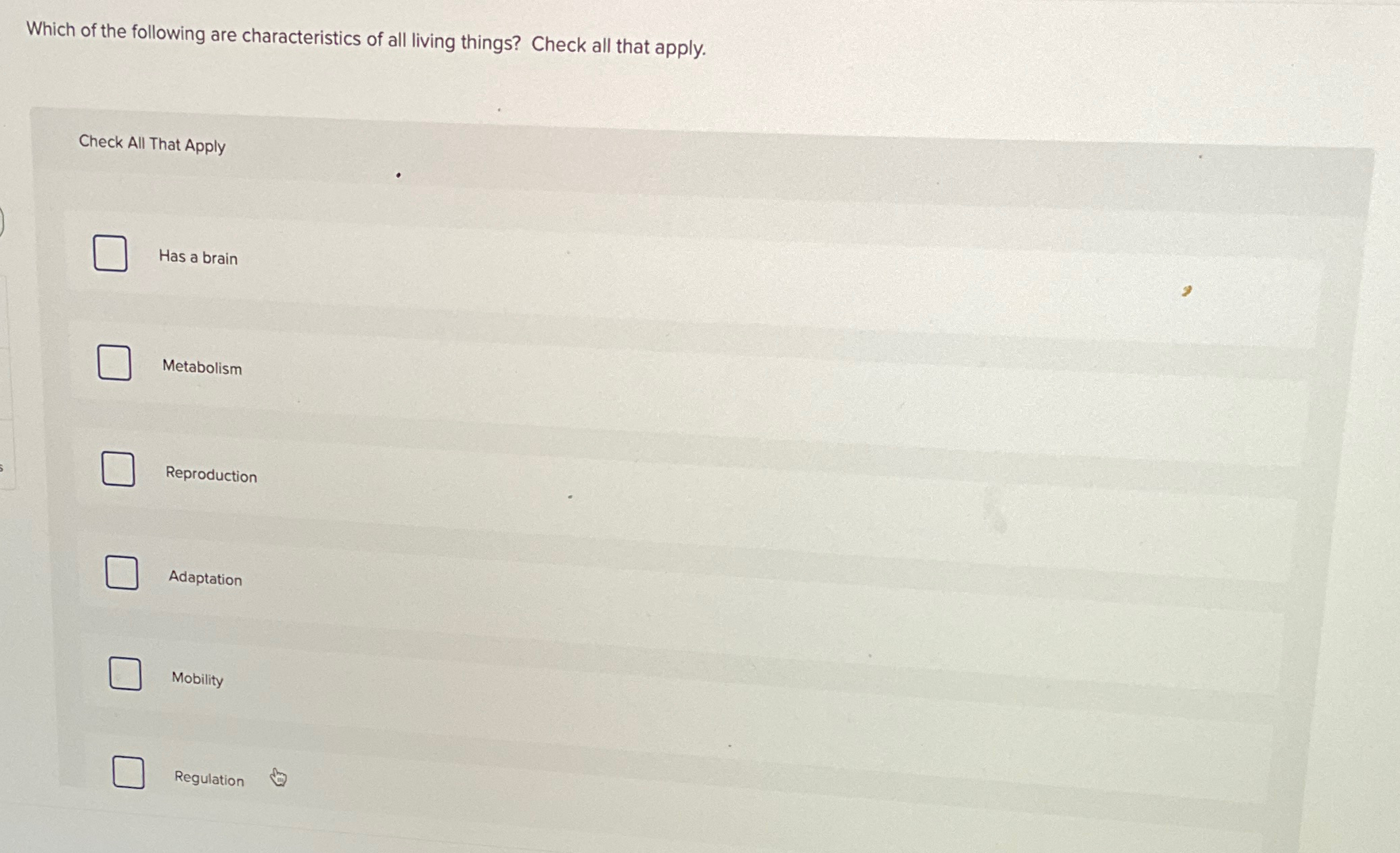 Solved Which of the following are characteristics of all | Chegg.com