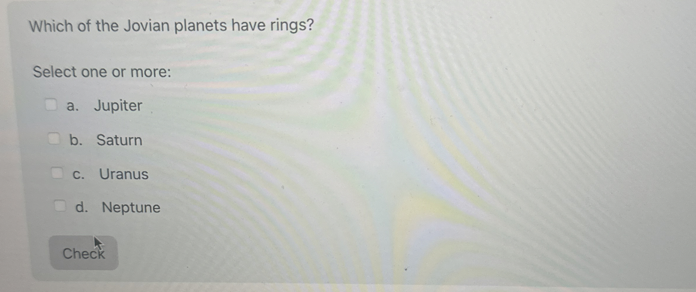 solved-which-of-the-jovian-planets-have-rings-select-one