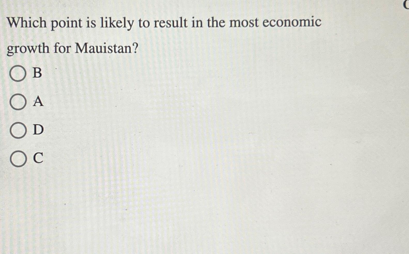 Solved Which Point Is Likely To Result In The Most Economic | Chegg.com