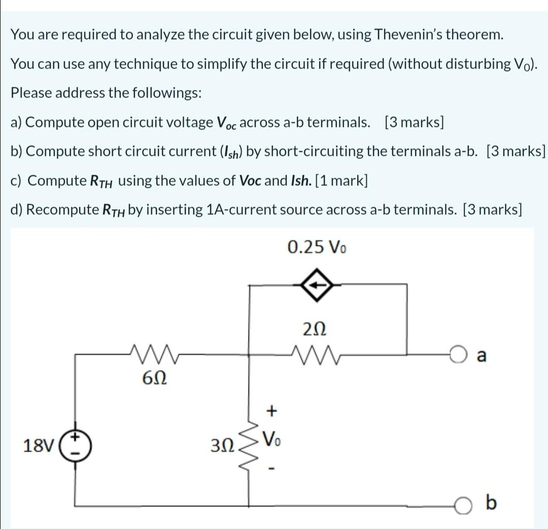 Solved You are required to analyze the circuit given below, | Chegg.com