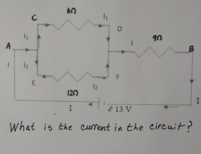 Solved What is the current in the circuit? | Chegg.com