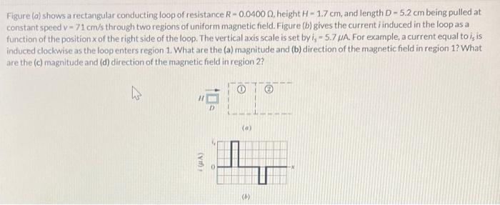 Solved Figure (a) Shows A Rectangular Conducting Loop Of | Chegg.com