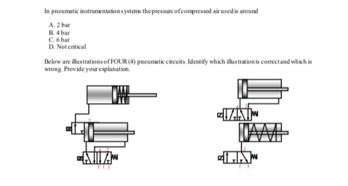 Solved In Pneumatic Instrumentation Systems The Pressure Of 