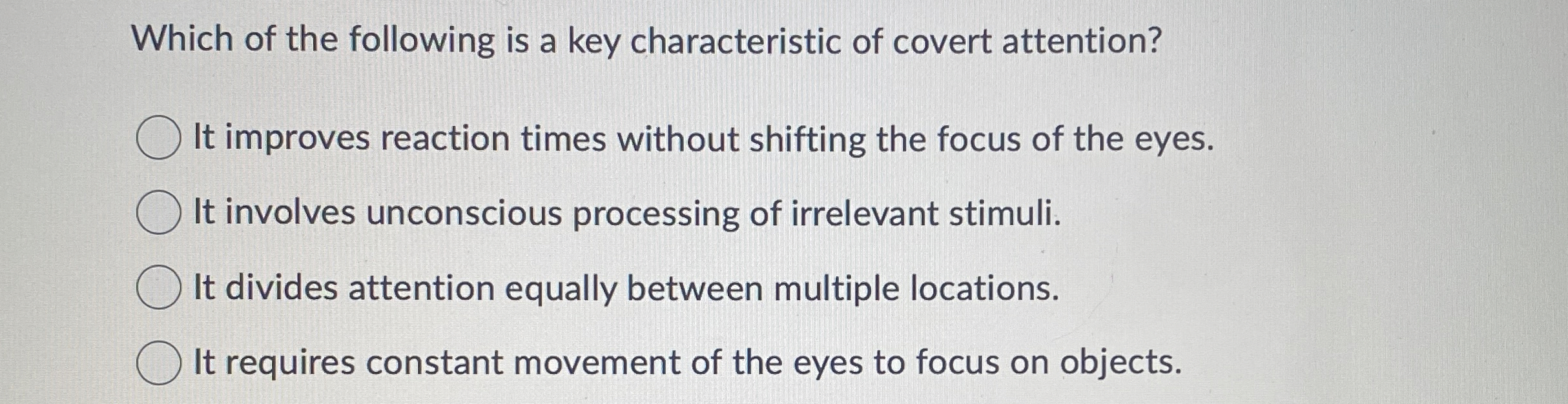 Solved Which of the following is a key characteristic of | Chegg.com