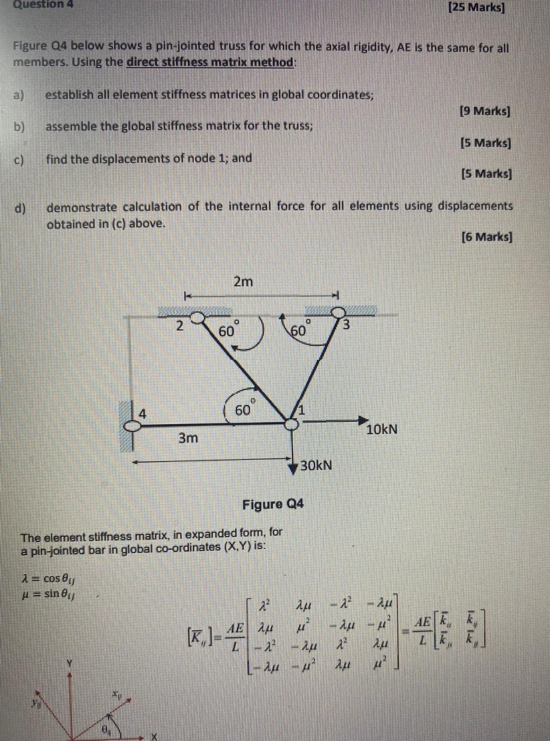 Solved Question 4 [25 Marks] Figure Q4 below shows a | Chegg.com