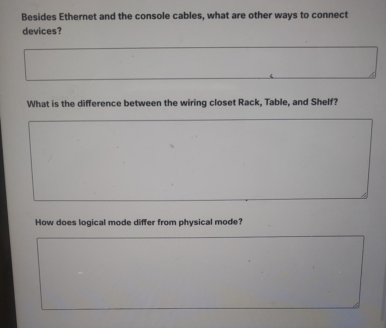 Solved Besides and the console cables, what are