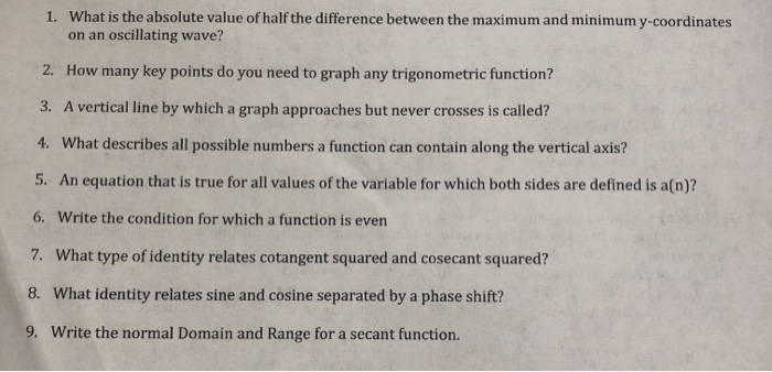 Solved 1. What is the absolute value of half the difference | Chegg.com