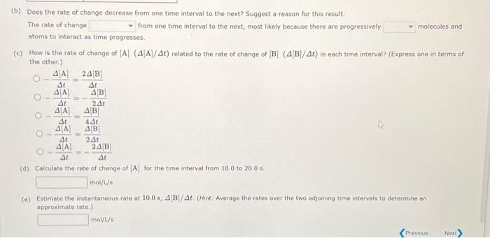 Experimental data are listed here for a reaction of | Chegg.com