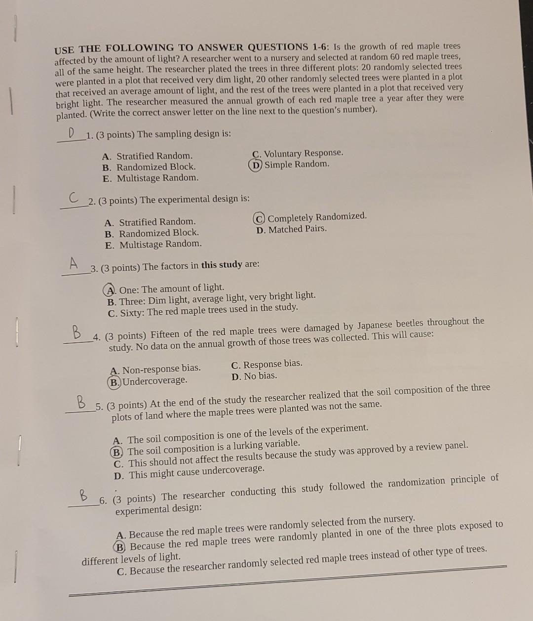 Solved USE THE FOLLOWING TO ANSWER QUESTIONS 1-6: Is the | Chegg.com