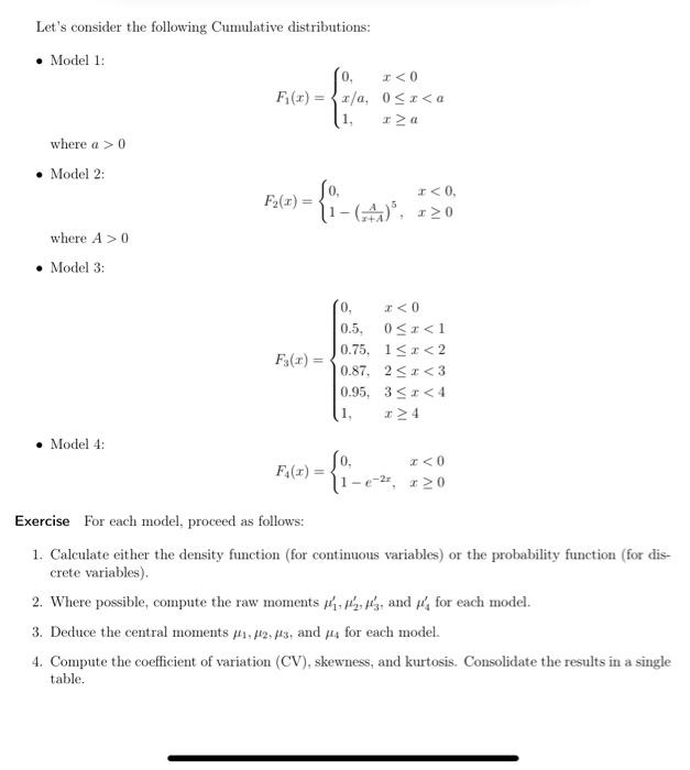 Solved Let's Consider The Following Cumulative | Chegg.com