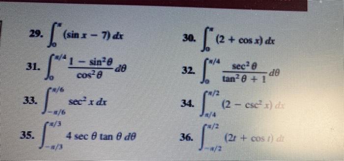 Solved Evaluating a Definite Integral In Exercises 9-36, | Chegg.com