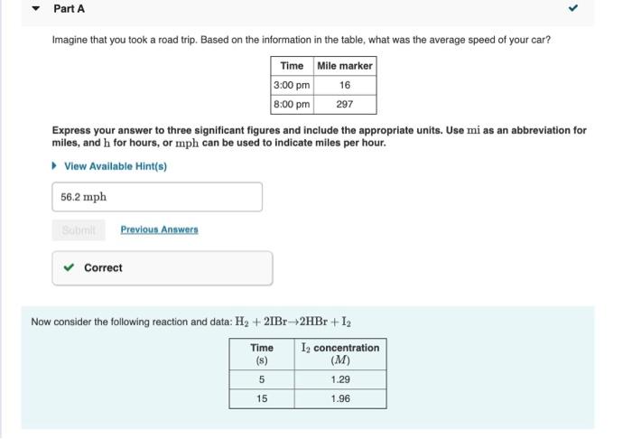 Solved Part B What Is The Average Rate Of Formation Of In 5255