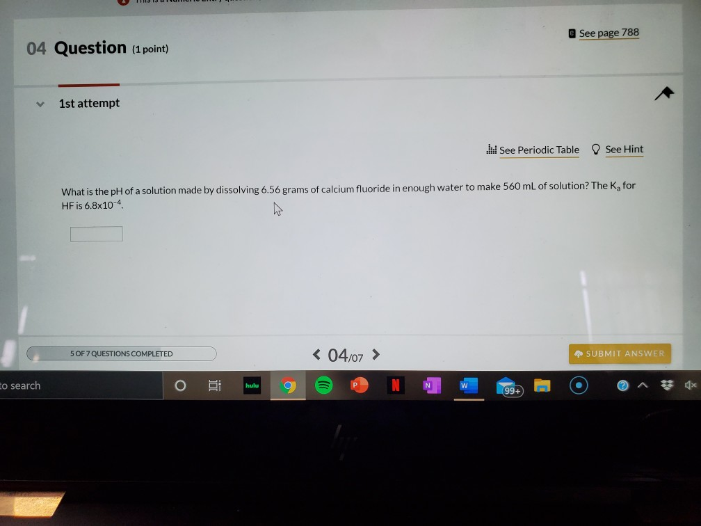 Solved @ See page 788 04 Question (1 point) 1st attempt W | Chegg.com