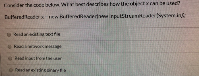 Solved Consider the code below. What best describes how the | Chegg.com