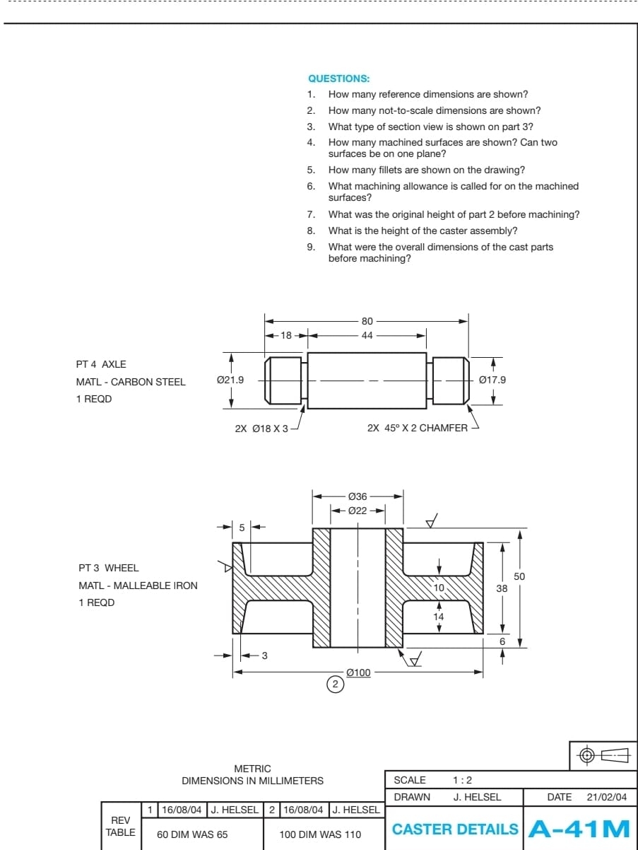 Solved QUESTIONS:How many reference dimensions are shown?How | Chegg.com
