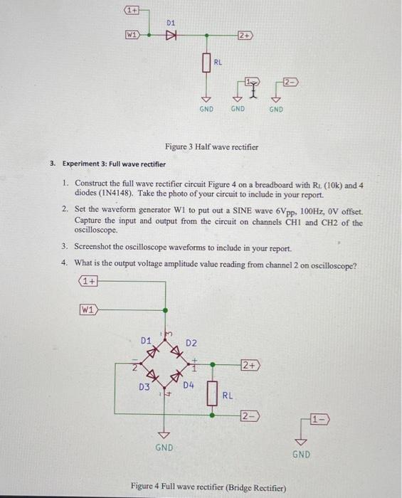 1. Experiment 1: IV Characteristics of a Diode 1. | Chegg.com