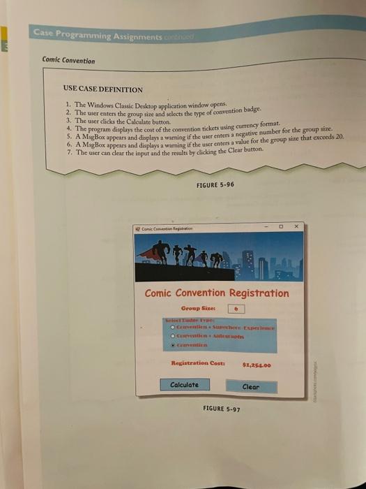 Solved COMIC CONVENTION Desin a Windows Classic Desktop | Chegg.com