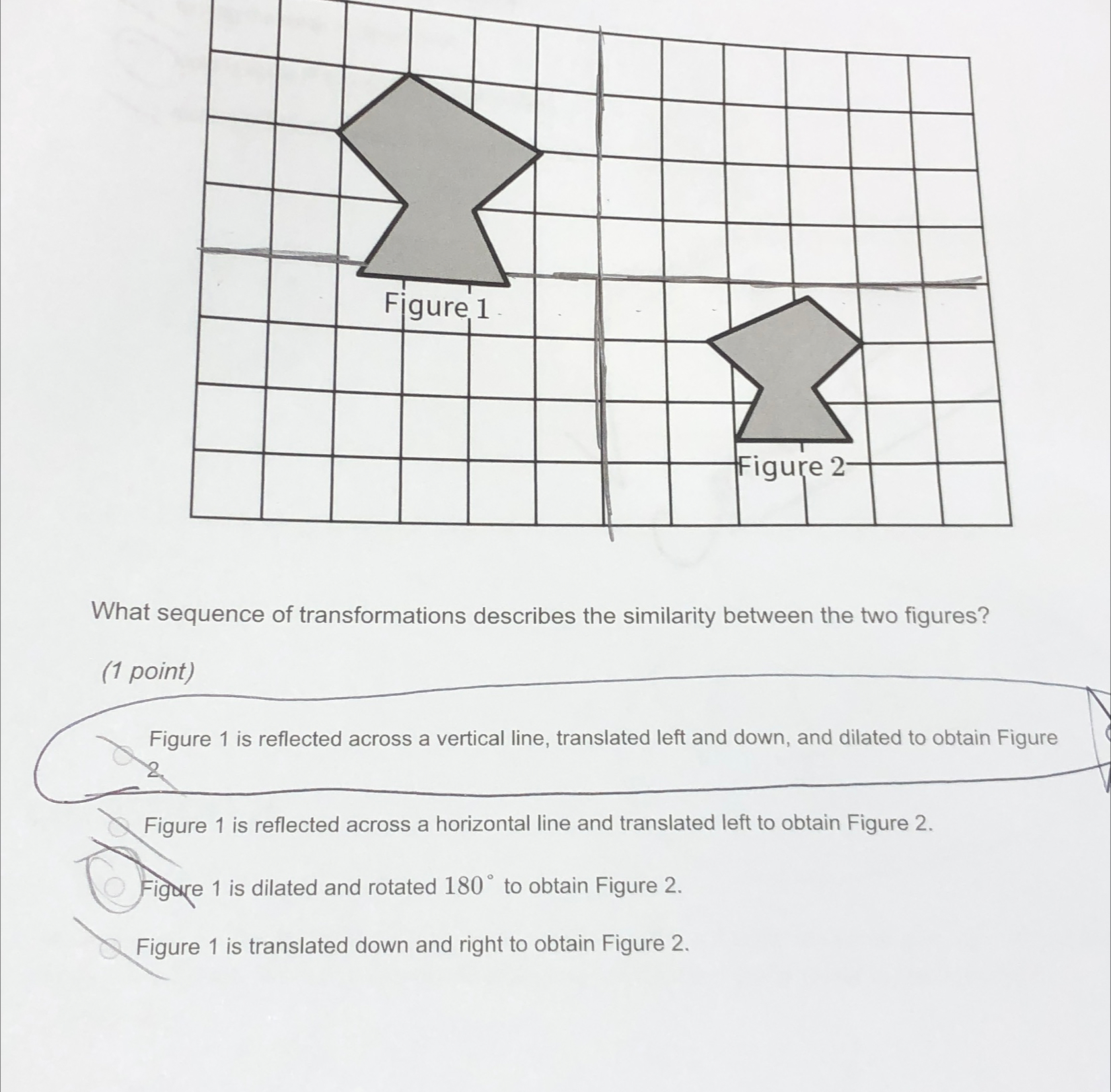 Solved what sequence of transformations describes the chegg
