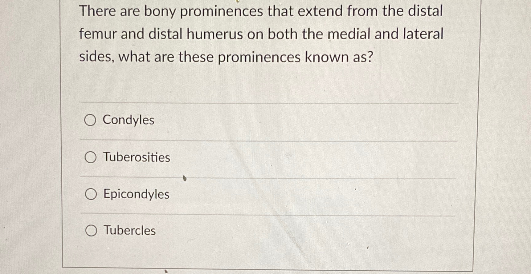 Solved There are bony prominences that extend from the | Chegg.com