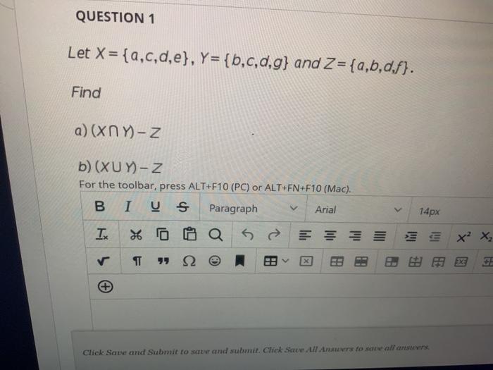 Solved Question 1 Let X A C D E Y B C D G And Z Chegg Com