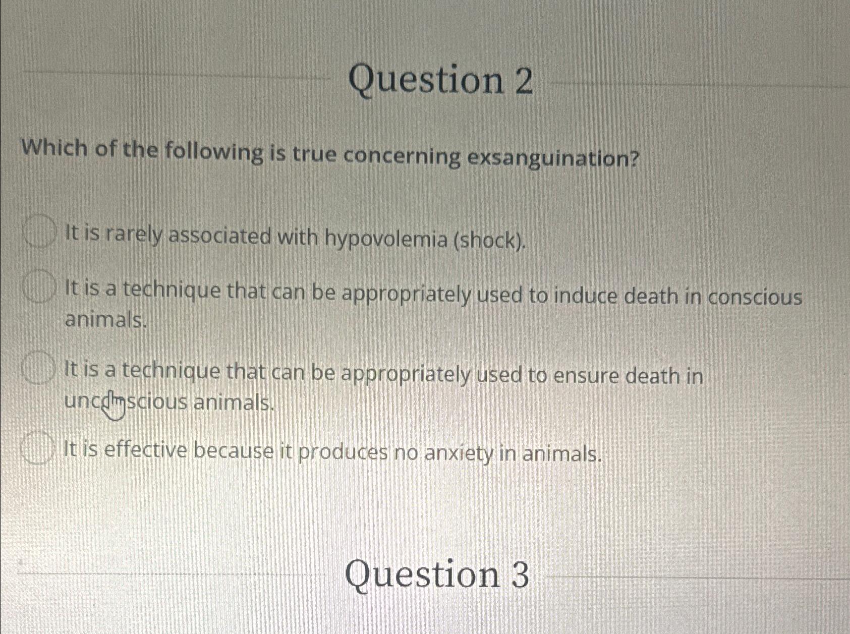 Solved Question 2Which of the following is true concerning | Chegg.com