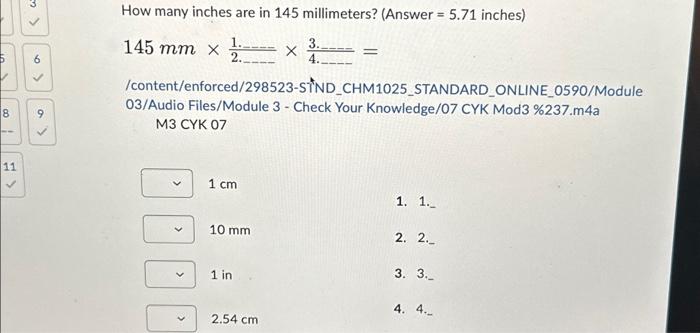 9 inches in clearance millimeters