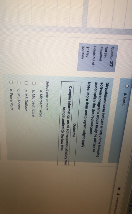 Solved Question 25 Not yet answered Directions: Please | Chegg.com