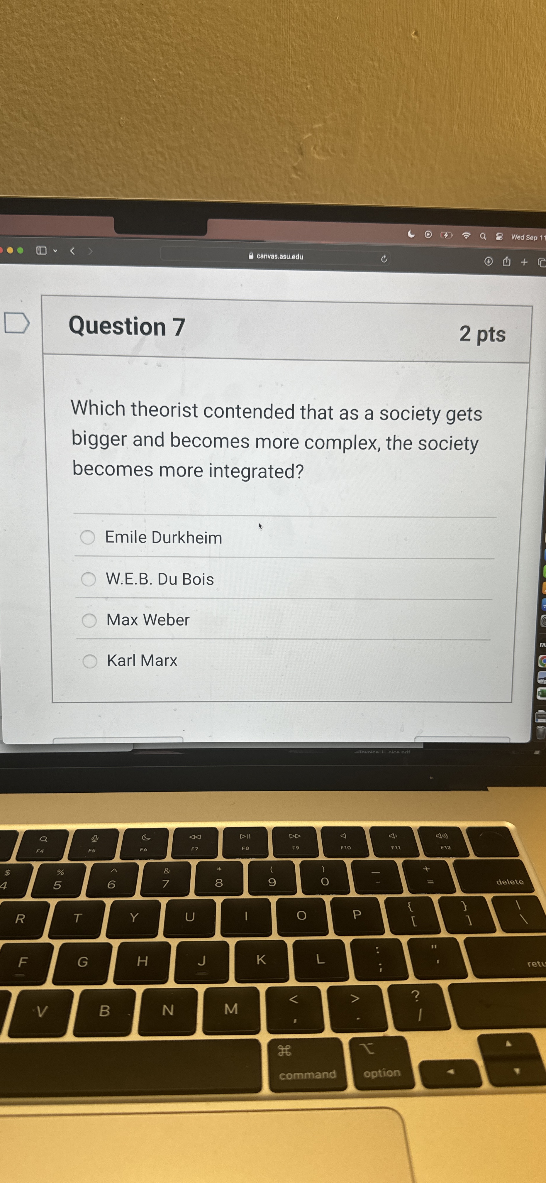 Solved Question 7Which theorist contended that as a society | Chegg.com