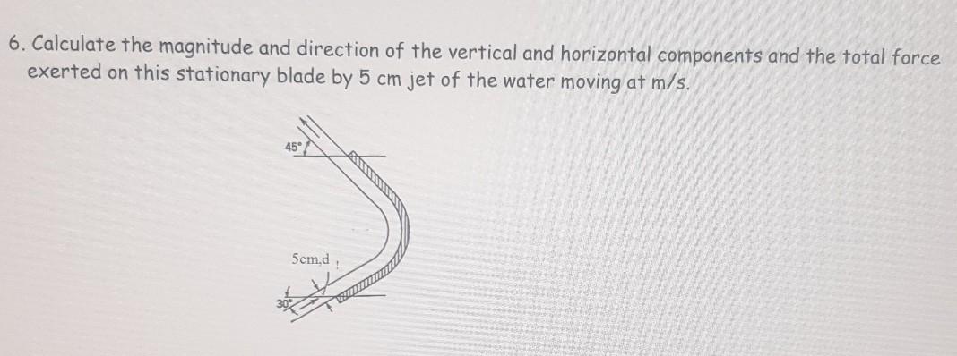 Solved 6. Calculate the magnitude and direction of the | Chegg.com