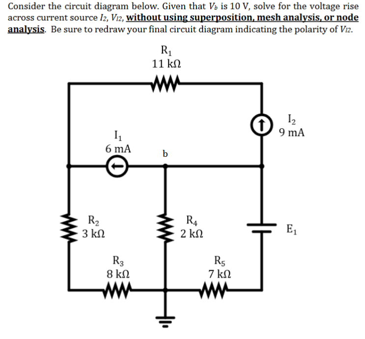 Solved Consider the circuit diagram below. Given that | Chegg.com