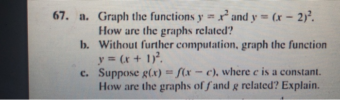 Solved N 1 65 A Graph The Functions Y Rand Y R 3 Chegg Com