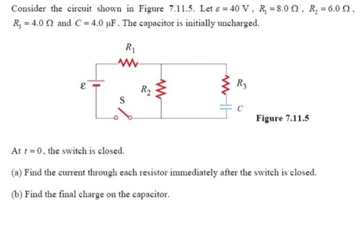 Solved Consider the circuit shown in Figure 7.11.5. Let ε=40 | Chegg.com