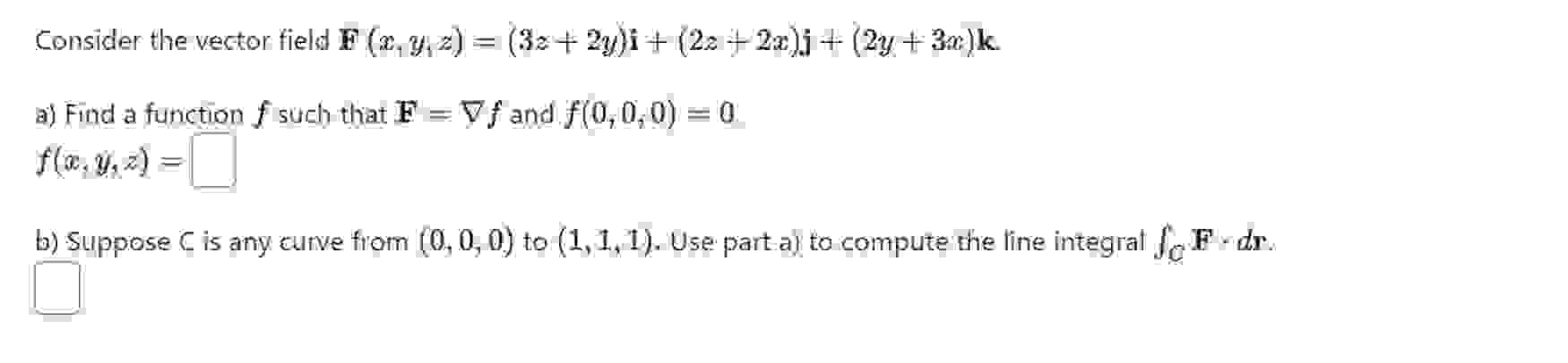 Solved Consider The Vector Fiels