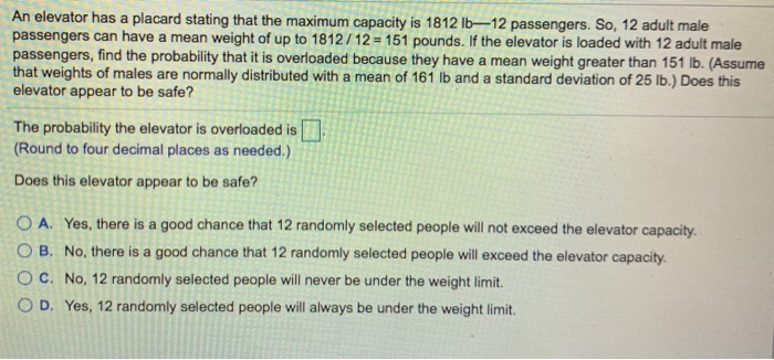 solved-an-elevator-has-a-placard-stating-that-the-maximum-chegg