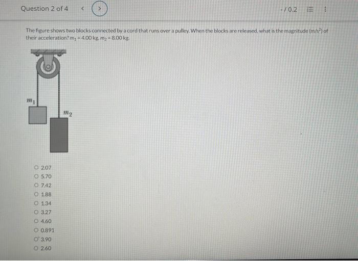 Solved The figure shows two blocks connected by a cord that | Chegg.com
